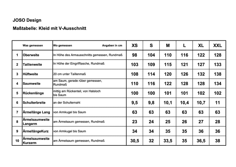 Kleid mit V-Ausschnitt Petrol